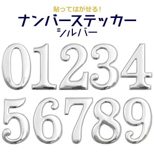 ナンバーステッカー ぷっくり 立体的 数字 シール シルバー 貼ってはがせる ステッカー 誕生日会 クリスマス パーティー 飾り 窓ガラス 