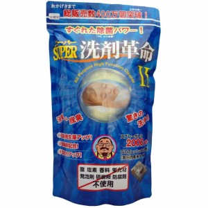 送料無料 除菌 消臭 酸素 SUPER洗剤革命II 1kg 酵素配合でパワーアップ、プロフェッショナル仕様