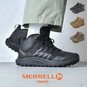 メレル ハイキングシューズ メンズ ノバ 3 タクティカル ミッド ウォータープルーフ ブラック 黒 ブラウン カーキ MERRELL J005049  J005