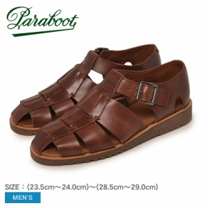 パラブーツ グルカサンダル メンズ パシフィック ブラウン 茶 PARABOOT 123317 MIEL-VEG MARRON 革靴 本革 カジュアル シンプル トラッド