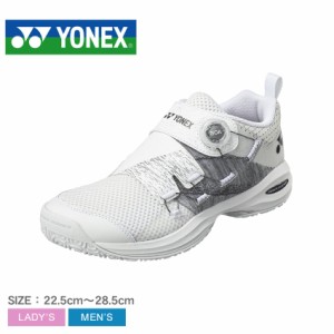 ヨネックス テニスシューズ レディース メンズ パワークッションコンフォート ワイド ダイヤル5 GC ホワイト 白 YONEX SHTCWD5G 靴 クレ