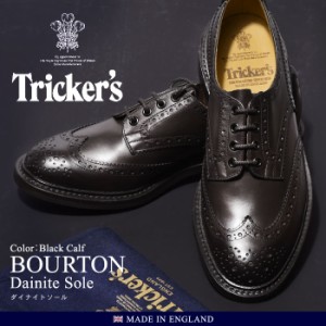 トリッカーズ TRICKER’S カジュアルシューズ メンズ ボートン 靴 シューズ 黒 BOURTN 5633／10