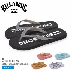 ビラボン ビーチサンダル メンズ BASIC LOGO THONGS ブラック 黒 ピンク BILLABONG BE011943 トングサンダル 靴 シューズ サーフィン 海 