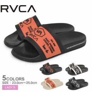 ルーカ サンダル レディース CHAINMAIL SHOWER SLIDE ブラック 黒 オレンジ RVCA BE043971 靴 シャワー スポーツ スライド サーフィン ビ