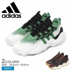 アディダス バスケットボールシューズ メンズ トレイ・ヤング 3 ロー ホワイト 白 グリーン 緑 ADIDAS MDT90 靴 シューズ バスケ トレイ