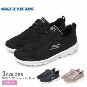 スケッチャーズ スニーカー レディース GO WALK TRAVEL-FUN JOURNEY ブラック 黒 ネイビー SKECHERS 124985 靴 シューズ 軽量 ローカット