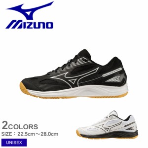 ミズノ バレーボールシューズ ユニセックス サイクロンスピード 4 ブラック 黒 ホワイト 白 シルバー MIZUNO V1GA2380 シューズ ブランド