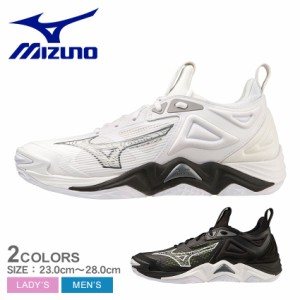 ミズノ バレーボールシューズ レディース メンズ ウエーブモーメンタム 3 ブラック 黒 グレー ホワイト 白 MIZUNO V1GA2312 靴 シューズ 