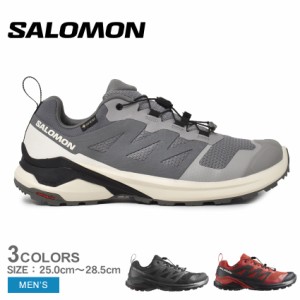 サロモン トレッキングシューズ メンズ X-ADVENTURE GORE-TEX ブラック 黒 レッド 赤 SALOMON L47321100 L47321400 靴 シューズ アウトド