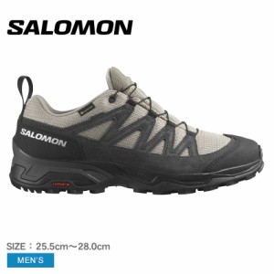 サロモン トレッキングシューズ メンズ X WARD Leather GORE-TEX ブラック 黒 カーキグリーン 緑 SALOMON L47182300 L47182100 靴 シュー