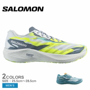 サロモン スニーカー メンズ AERO VOLT ホワイト 白 イエロー ブルー 青 オレンジ SALOMON L47045100 L47129200 靴 シューズ ランニング 