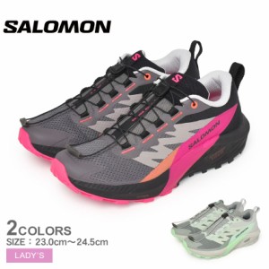 サロモン トレイルランニングシューズ レディース SENSE RIDE 5 W ブラック 黒 グリーン 緑 SALOMON L47314100 L47385900 靴 シューズ ラ