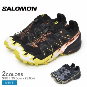 サロモン トレイルランニングシューズ メンズ SPEEDCROSS 6 GORE-TEX ブラック 黒 グレー SALOMON L47465400 L47465500 靴 シューズ アウ