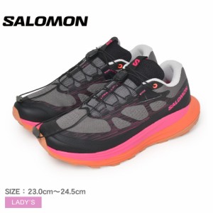 サロモン トレイルランニングシューズ レディース ULTRA GLIDE 2 W ブラック 黒 ピンク SALOMON L47386400 靴 シューズ ランニング ラン