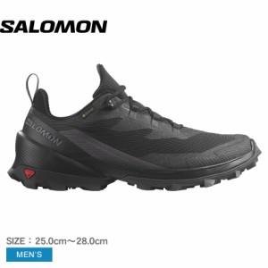 サロモン ハイキングシューズ メンズ クロスオーバー2 ゴアテックス ブラック 黒 グレー SALOMON L47269000 靴 シューズ 防水 撥水 はっ