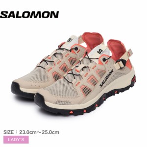 サロモン トレイルランニングシューズ レディース TECHAMPHIBIAN 5 ベージュ SALOMON L47432400 靴 シューズ ランニング ランニングシュ