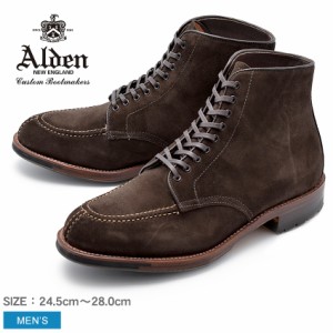 オールデン ブーツ メンズ タンカーブーツ 紳士靴 革靴 スエード 茶 靴 シューズ TANKER BOOT D5912CALDEN 
