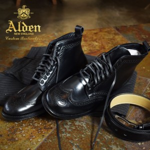 オールデン ALDEN ドレスブーツ メンズ CORDOVAN BOOT 44697C 靴 シューズ 革靴 ドレスシューズ 黒 ウィングチップ