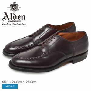 オールデン シューズ メンズ ALLACCIATA CORDOVAN ワインレッド ALDEN M0601C 定番 コードバン トラディショナル ビジネス フォーマル カ