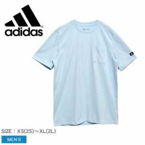 アディダス 半袖Tシャツ レディース マリメッコ 半袖ポケットTシャツ ブルー 青 ADIDAS HR2989 MARIMEKKO ウエア Tシャツ トップス ロゴ 