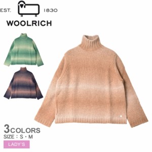 ウールリッチ ニット レディース オンブル アルパカ タートルネック ブルー 青 ベージュ WOOLRICH WWKN0232 ウェア セーター トップス ブ