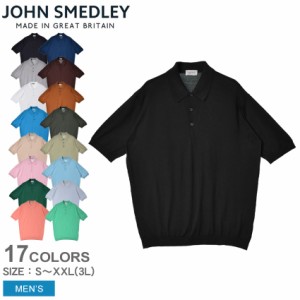 【ゆうパケット可】ジョンスメドレー 半袖ポロシャツ メンズ ISIS ブラック 黒 ホワイト 白 JOHN SMEDLEY ニット クラシック プレゼント 
