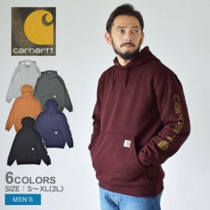 カーハート パーカー メンズ ルーズフィット グラフィック スウェット ブラック 黒 ブラウン 茶 ネイビー 紺 レッド 赤 CARHARTT K288 ト