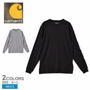 カーハート 長袖Tシャツ メンズ LONG SLEEVE GRPHIC TEE ブラック 黒 グレー CARHARTT K231 Tシャツ 長袖 ロゴ シンプル おしゃれ おすす