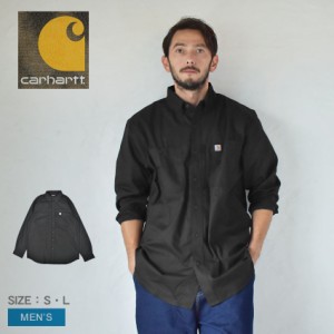 カーハート 長袖シャツ メンズ RUGGED WORKWEAR L/S SHIRT ブラック 黒 CARHARTT 102538 トップス ウエア 長袖 ブランド ストリート アウ