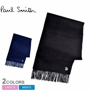 ポール スミス マフラー レディース メンズ スカーフ ゼブラ ブラック 黒 ネイビー 紺 PAUL SMITH 150K-JZEBRA ウエア アクセサリー ブラ