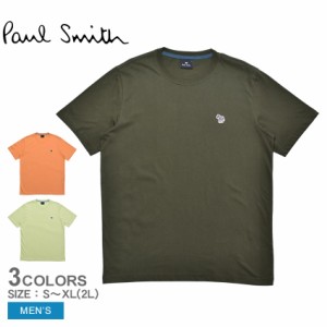 ポール スミス 半袖Tシャツ メンズ SS REG FIT TSHIRT ZEBRA BADGE カーキ オレンジ PAUL SMITH M2R-011RZ-K20064 ウエア 半袖 Tシャツ 