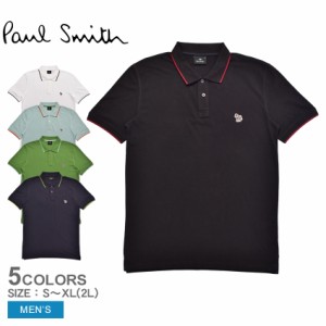 ポール スミス 半袖ポロシャツ メンズ REG FIT POLO ZEB BADGE ブラック 黒 ホワイト 白 PAUL SMITH M2R-151LZ-K21580 ウエア 半袖 ポロ