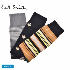 ポール スミス 靴下 メンズ SOCK PACK 3 ブラック 黒 グレー PAUL SMITH M1A-SOCK-K3BLKS ウエア ソックス ブランド カジュアル ロゴ 3足