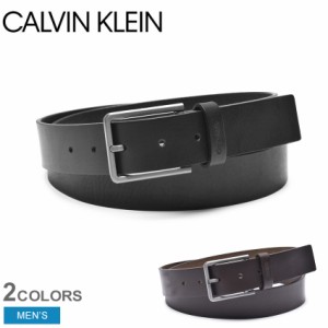 カルバンクライン ベルト メンズ エッセンシャルベルト 3.5cm ブラック 黒 ブラウン 茶 CALVIN KLEIN K50K505447 CK ブランド ロゴ おし