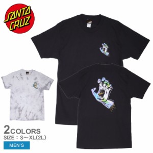 【ゆうパケット可】 サンタクルーズ 半袖Tシャツ メンズ HOLO SCREAMING HAND S／S TEE ブラック 黒 グレー SANTACRUZ 44155745 tシャツ 