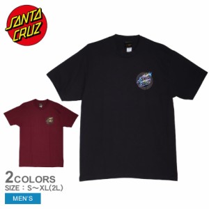 【ゆうパケット可】 サンタクルーズ 半袖Tシャツ メンズ HOLO FLAME DOT S／S TEE ブラック 黒 レッド 赤 SANTACRUZ 44155747 tシャツ ト