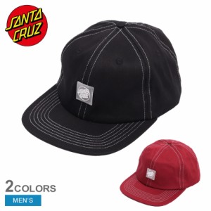 【ゆうパケット可】 サンタクルーズ 帽子 メンズ TRAVELERS OPUS SNAPBACK ブラック 黒 レッド 赤 SANTACRUZ 44442164 キャップ スナップ