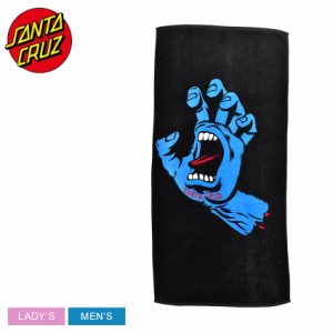 サンタクルーズ タオル レディース メンズ SCREAM HAND TOWEL ブラック SANTACRUZ 44642353 大判タオル ビーチ バスタオル スポーツ 運動