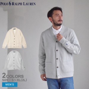 ポロ ラルフローレン カーディガン メンズ L／S CARDIGAN グレー ベージュ POLO RALPH LAUREN 710909668 トップス 羽織 裏起毛 長袖 Vネ