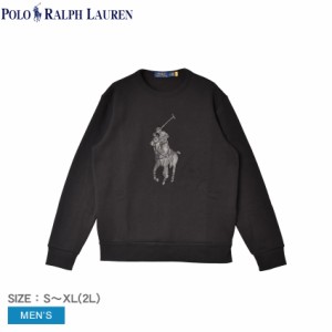 ポロ ラルフローレン スウェット メンズ ビッグ ポロ ロゴ スウェット ブラック 黒 POLO RALPH LAUREN 710920221 トップス クルーネック 