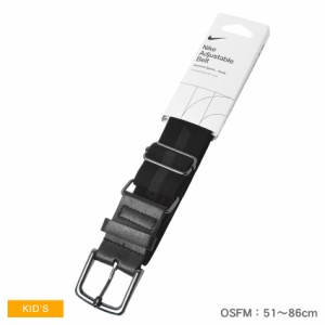 【ゆうパケット可】ナイキ ベルト キッズ ジュニア 子供 ADJUSTABLE BELT ブラック 黒 NIKE N.100.0733 野球 ベースボール ソフトボール 