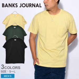 【ゆうパケット可】バンクス ジャーナル 半袖Tシャツ メンズ プライマリー クラシック半袖Tシャツ ブラック 黒 グリーン イエロー BANKS 