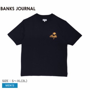【ゆうパケット可】バンクス ジャーナル 半袖Tシャツ メンズ ネイビー BANKS JOURNAL WTS0859 Tシャツ サーフ トップス 半袖 ワンポイン