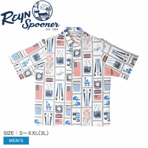 レインスプーナー 半袖シャツ メンズ MLB DODGERS AMERICANA SBF マルチ REYN SPOONER M637812124 トップス ウェア 柄シャツ アロハシャ