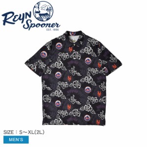 レインスプーナー ポロシャツ メンズ NEW YORK METS PUA PERFORMANCE POLO ブラック 黒 REYN SPOONER B530135221 トップス ウェア ウエア