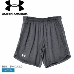 アンダーアーマー ハーフパンツ メンズ ニット トレーニング ショーツ ブラック 黒 UNDER ARMOUR 1351641 パンツ ボトムス パンツ 半ズボ