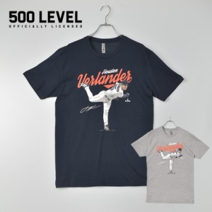 ジャスティン・バーランダー 野球 半袖Tシャツ メンズ BNLCTNV-XX-0054-015-11 J.VERLANDER ネイビー 紺 500LEVEL ウエア トップス HOUST