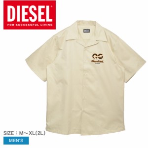 ディーゼル カジュアルシャツ メンズ S-FRANK CAMICIA ホワイト 白 DIESEL A06693 0LFAX トップス 半袖 半袖シャツ ブランド シンプル カ