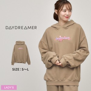 デイドリーマー パーカー レディース フラワー ロゴ フーディー ブラウン 茶 DAYDREAMER S568G4307 ウエア スウェット スエット トップス