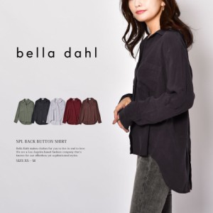 ベラダール 長袖シャツ レディース SPL BACK BUTTON SHIRT ブラック 黒 ホワイト 白 レッド 赤 カーキ bella dahl B2631654303 シャツ ブ